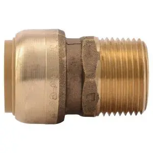 review - 3/4" x 3/4" Mnpt Sharkbite Straight Connector - Brass