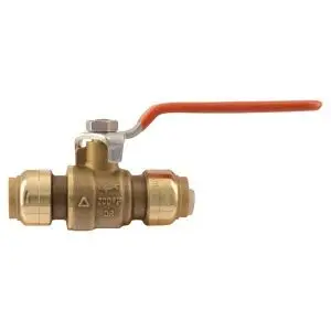 1/2" x 1/2" Sharkbite Ball Valve - Brass
