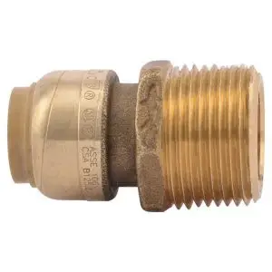 review - 1/2" x 3/4" Sharkbite MNPT Connector - Brass