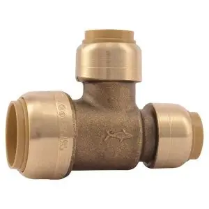 review - 3/4" x 1/2" x 1/2" Sharkbite Tee - Brass