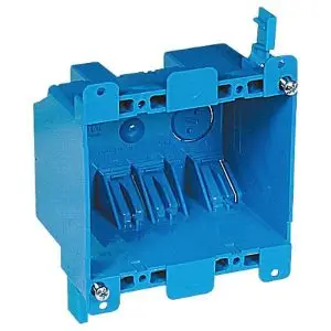 2 3/4" x 3" x 4" 2 Gang Wall Box