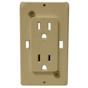 Self-Contained Duplex Receptacle Decorator Switch - White