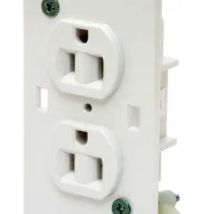 Self-Contained Standard Duplex Receptacle - White