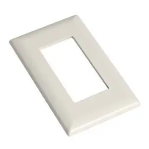 1 Gang Snap-In Decorator Switch Plate - White