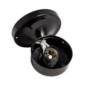 3 1/4" Wired Wall Fixture - Black