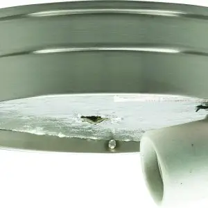 6" 1 Light Ceiling Pan - Brushed Nickel