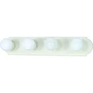 24" 4 Light Vanity Strip - White