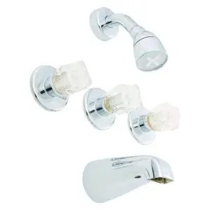 8" In-Wall 3-Handle Tub/Shower - Chrome