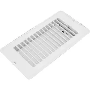 4" x 8" Floor Register - White