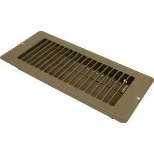 4" x 10" Floor Register - Brown