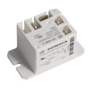 Single-Pole, Single-Throw Relay Rated for 30 Amps, 240 Volts with A 24V AC Control - White