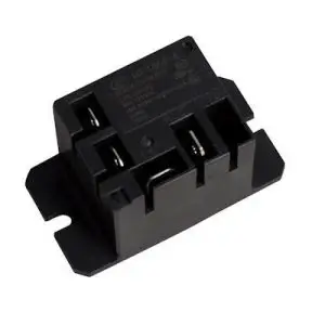 Single-Pole, Single-Throw Relay Rated for 30 Amps, 240 Volts with A 24V AC Control - Black