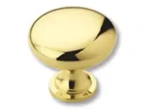 1 1/4" Cabinet Knob - Polished Brass