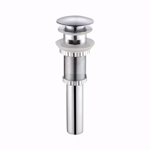 Metal Lavatory Pop-Up Drain W/ Overflow - Chrome