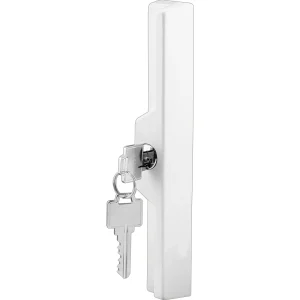 White Keyed Patio Door Pull For Aluminum Sliding Door