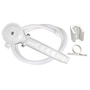 1 Function Shower Kit w/ 60" Vinyl Hose, Hose Ring & Bracket - On/Off, Trickle Shut Off