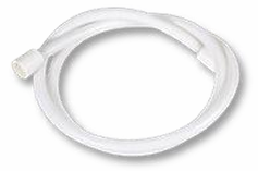 60" White Reinforced Nylon Hose