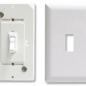 Self Contained Switch (Plate Only) - White