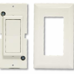 Decorative Self Contained Switch Side Snap (Switch Only) - White
