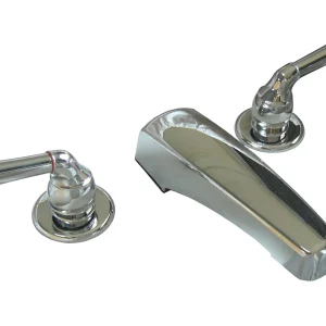 Garden Tub Faucet - Flex Lines, Plastic Knobs