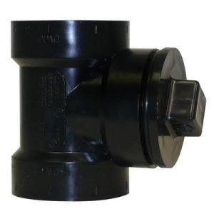 3" ABS Tee with clean out adapter