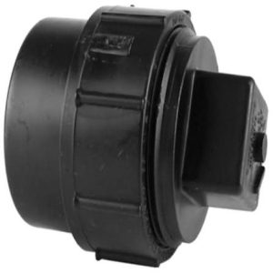 4" ABS Clean Out Adapter with Plug